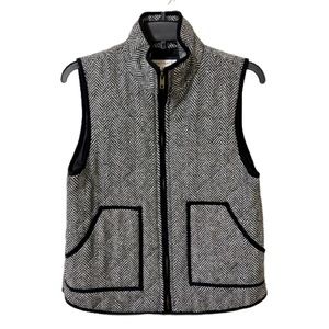 Honey Punch Black/White Herringbone Vest - Small
